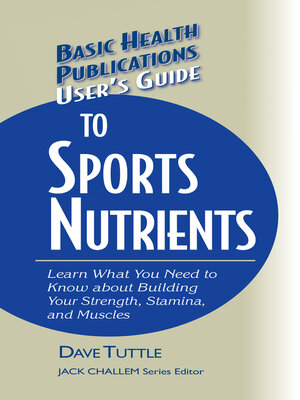 cover image of User's Guide to Sports Nutrients
